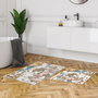 Mijölnir Kt488 Juego de Alfombrillas de Baño de Poliéster Suave y Antideslizante, Antibacteriano, Fácil Limpieza, 50x60 cm y 60x100 cm